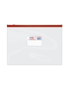 DOSSIER SOBRE DOHE ZIP Fº APAIS. PVC ROJ - Pack de 24 unidades